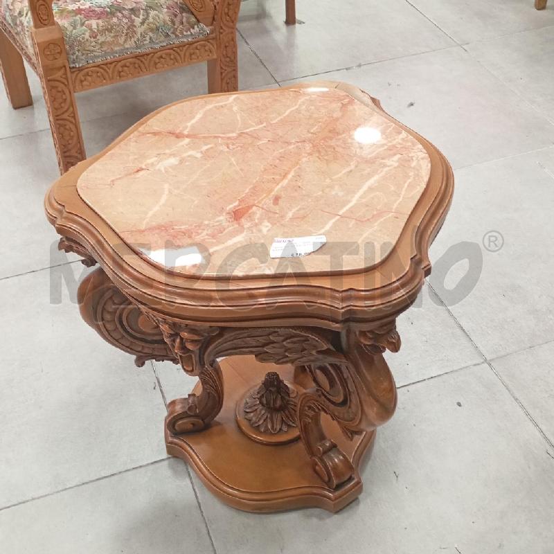 TAVOLINO INTAGLIATO P\MARMO | Mercatino dell'Usato Roma viale tirreno 1